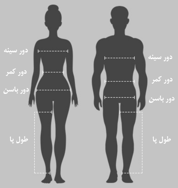 سایز بدن برای تشخیص سایز