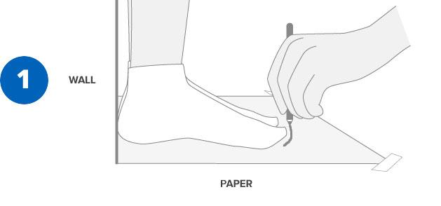 اندازه گیری پا برای تشخیص سایز کفش اسکچرز